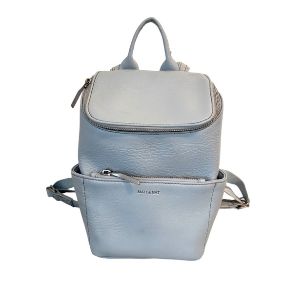 Matt & Nat Vegan Backpack Blue - Picture 1 of 7
